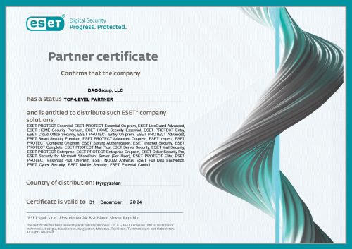 Eset Top Level Partner 2024